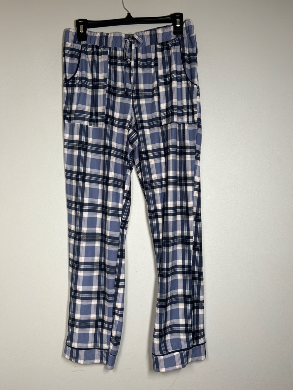 Lucky Brand Super Soft Plaid Pants  - Blue & White